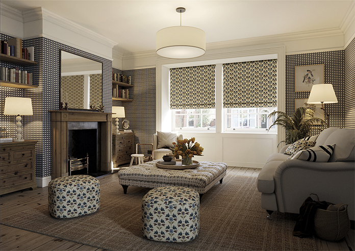 Talbot, Frosted Stone - Roman Blind - Image 6